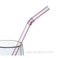 custom colored glass straws drinking